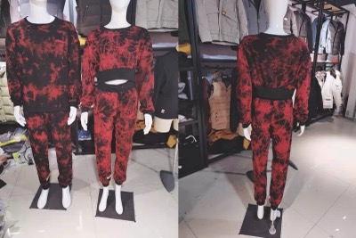 Women's Tie  dyed Sweat Set   2